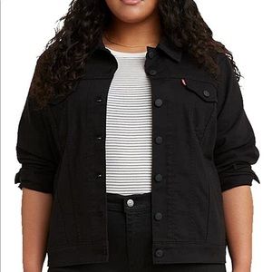 Levi's Women's Original Black Trucker Jacket - 3X